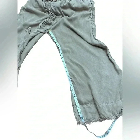 Anthropologie Cloth & Stone Strapless Frayed Cropped Jumpsuit - Size L - Picture 15 of 16